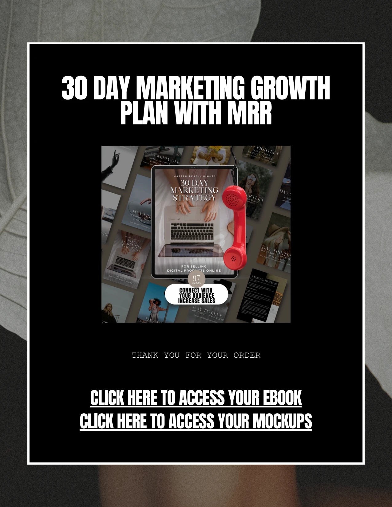 30 Day Marketing Growth Plan with MRR