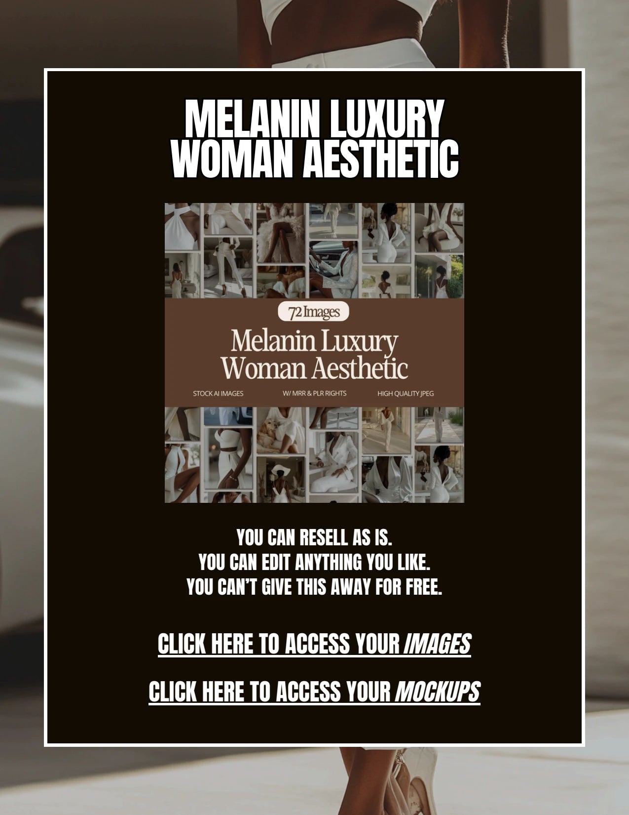 Melanin Luxury Woman Aesthetic Images